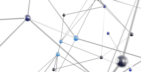 Poster - Stock photo of an abstract network connection.  Perfect for technology, communication, and global concepts.