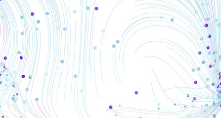 Poster - Abstract background image featuring light blue swirls and scattered dots. Perfect for technology, design, or modern conc