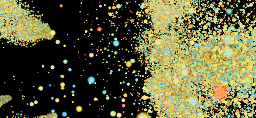 Poster - Abstract background with vibrant particles exploding. Perfect for modern designs.