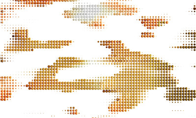 Poster - Golden brown dotted abstract background.  Perfect for modern designs, websites, and presentations.