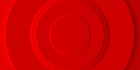 Aufkleber - bold red abstract background with concentric circular layers, creating a modern and dynamic design. Ideal for branding, digital media, posters, banners,