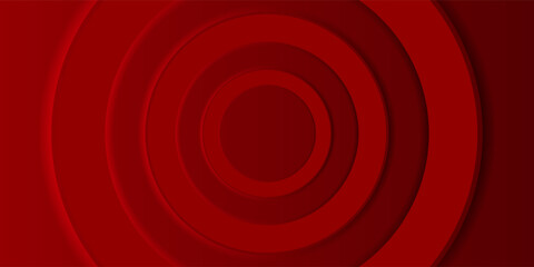 Aufkleber - bold red abstract background with a circular gradient design and depth effect. It conveys energy, power, and modernity, making it ideal for branding, marketing,