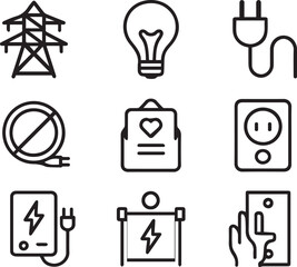 Fototapete - Electricity line 