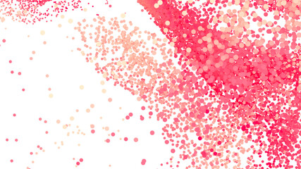 Poster - Abstract background with pink and peach confetti. Perfect for festive designs.