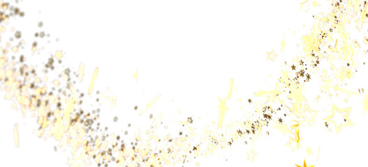 Poster - Sparkling gold stars on white. Perfect for holidays, celebrations, and more!