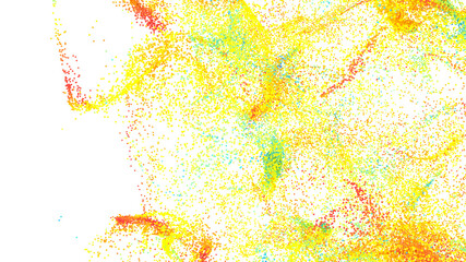 Poster - High-resolution abstract background with colorful particles. Perfect for website design, presentations, and more.