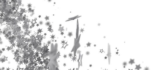 Poster - Abstract background with silver stars. Perfect for celebrations, holidays, and festive designs.