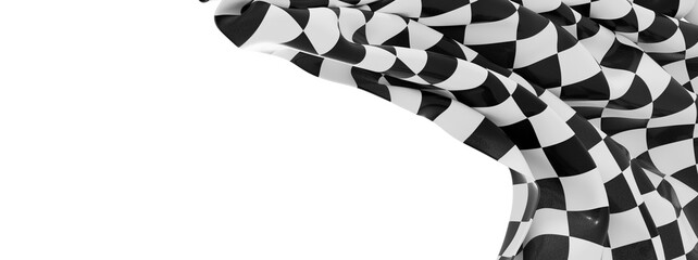 Poster - High-quality image of a checkered racing flag, ideal for sports, racing, and competition themes.  Download now!