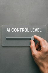Poster - AI control level empowers digital user interaction with decision technology embracing advanced design