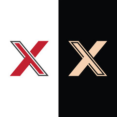 Aufkleber - Creative initial letter x logo design icon.