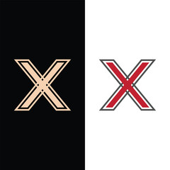 Aufkleber - Modern letter x logo template vector design.