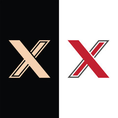Aufkleber - Initial letter x logo design with modern concept.