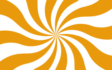 Aufkleber - Abstract bright and energetic spiral background with alternating curved yellow and white segments. Motion and visual depth, resembling a pinwheel or vortex effect. Retro, playful, and eye-catching 