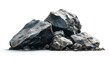 © Muhammad - Isolated pile of rocks boulder stone rock material gray rough hard surface nature geology construction 100 silhouette