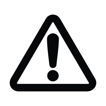 vector illustration of exclamation mark, Bold exclamation mark graphic with helvetica and courier text elements