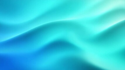 Poster - Abstract Waves in Aqua & Blue: Captivating abstract scene with gentle, flowing waves in soothing hues of aqua and blue. conveying sense of calmness.