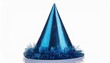 © Carlene - blue birthday party hat isolated cutout on transparent