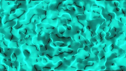 Poster - Vintage damaged cyan design backdrop. Abstract aged greenwall.3d render background with particles