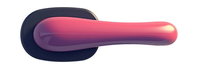 Poster - Stylish Pink handle looks so smooth, joyful simple composition