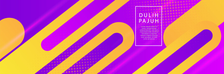 Wall Mural - abstract purple and yellow gradient geometric background. bright color gradation. dynamic and colorf