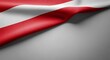 © anomalicreatype - Waving Austrian Flag on Gray Background Creating a Dramatic Backdrop