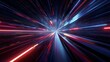 © Plaifah - Abstract light trails forming a tunnel of neon colors, creating a dynamic and futuristic sense of high speed