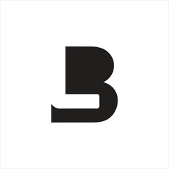 Leinwandbilder - Modern letter BL or LB logo design branding business identity and negative space.