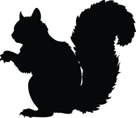Fototapete - A simple black filled silhouette vector icon of an abstract shape isolated on transparent background