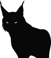 Fototapete - A single black filled silhouette vector icon of an abstract shape isolated on transparent background
