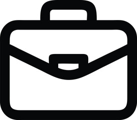 Fototapete - Single black outline vector icon of a business letter b isolated on transparent background