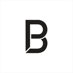 Leinwandbilder - Creative PB or BP letter vector template.