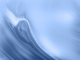 Poster - abstract blue tones with fluid lines and soft gradients