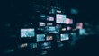 © Dannang - Abstract digital technology background featuring network grid and data flow