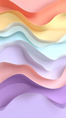 Poster - Abstract Pastel Wave Texture Background
