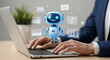 © Nimra - 'Financial Data Analysis with Digital Charts, Graphs, and Business Growth Indicators on Laptop'