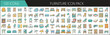 © SulaimanIslam - Colorful Home Furniture Icon Pack Collection - Set of 100 colorful vector icons featuring various home furniture items, perfect for interior design, apps, and infographics.