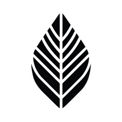 Poster - Minimalist leaf logo graphic nature