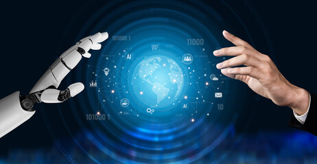 Poster - AI enables a global digital ecosystem integrating data, commerce, communication, and financial services to drive intelligent, automated, and scalable economic transformation Vouch