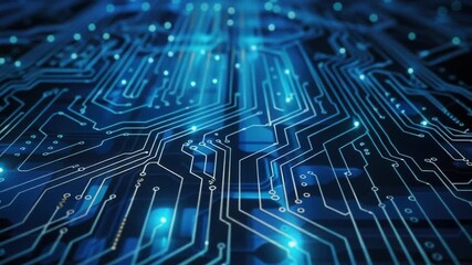 Poster - A detailed view of a computer circuit board with various components and wiring
