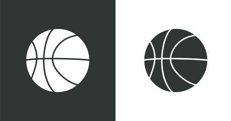 Poster - Basketball Icon Vector Illustration A Simple and Clean Design of a Basketball for Sports Graphics, Team Logos, and Athletic-Themed Projects