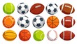 © Marsa - Collection of cartoon sports balls