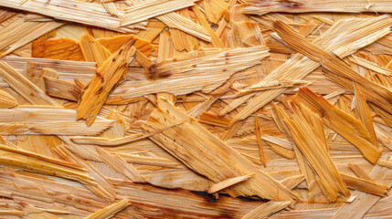 Poster - Natural wood texture showcases variety of light brown and golden hues, creating warm and inviting background. intricate patterns of wood fibers add depth and character to any design