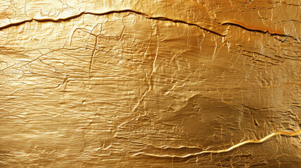 Poster - Stunning flat gold background texture with polished surface, showcasing intricate lines and cracks that add depth and character. This elegant design is perfect for various creative projects