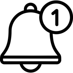 Aufkleber - Notification badge outline icon vector