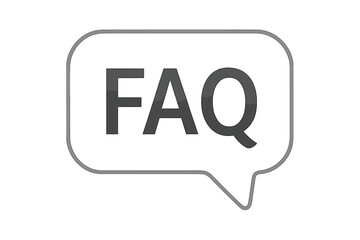 Poster - FAQ speech bubble icon. Frequently asked questions symbol. Help and support concept. Information sign. Customer service button. Vector illustration isolated on white background.