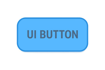 Fototapete - Blue UI button vector for web and app design. User interface element for clickable actions. Simple UX graphic asset. Click here, submit, download, or login button template.