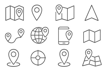Aufkleber - Mouse Cursor Click Icon Collection. Vector Pointer Arrow, Hand Click Symbol, Touch Gesture, Pixel Mouse Pointer, Navigation Location, Map Marker, GPS Pin Illustrations on Transparent Background