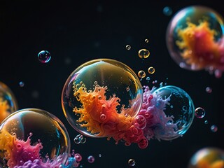 Wall Mural - abstract space background