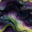 © kian - aurora marble swirls liquid abstract dark base iridescent greens and purples seamless.