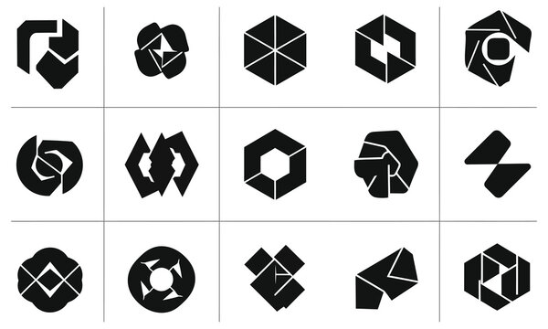 Abstract Triangle & Polygon Icons